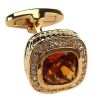 Men's Rhinestone Shirts Cufflinks Stainless Steel Wedding Shirt Stud