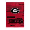 GEORGIA OFFICIAL NCAA "Digitize" Raschel Throw Blanket; 60" x 80"