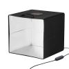 VEVOR 12" x 12" Photo Studio Light Box 3000-5600K 6 Double-Sided Color Backdrops