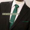 Elegant Formal Neckties Men Polyester Neckties Skinny Neckties Dark Green 6 cm
