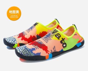 2022 Sports Water Sneakers Unisex Swimming Aqua Seaside Slippers Surf Upstream Light Quick-Drying Beach Water Shoes (Color: Mor, Shoe Size: 40)