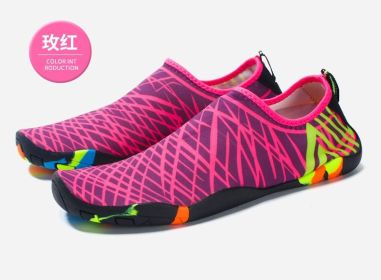 2022 Sports Water Sneakers Unisex Swimming Aqua Seaside Slippers Surf Upstream Light Quick-Drying Beach Water Shoes (Color: RRd, Shoe Size: 44)