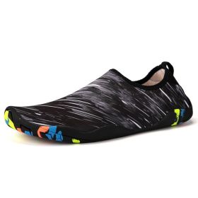 2022 Sports Water Sneakers Unisex Swimming Aqua Seaside Slippers Surf Upstream Light Quick-Drying Beach Water Shoes (Color: Bk, Shoe Size: 38)