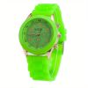 Simple Silicone Casual Quartz Watch Women Crystal Silicone Watches Wrist Watch