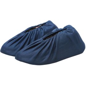 Mesh Fabric Breathable Cotton Shoe Cover Air Conditioning Cloth Thickened Non-slip Wear Resistant Shoe Cover (Color: Dark blue)