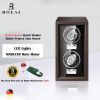 Luxury Wood Watch Winder High-End 2 4 6 Slot Automatic Watches Box with Mabuchi Motor Watch Shaker Cabinet Clock Storage Box