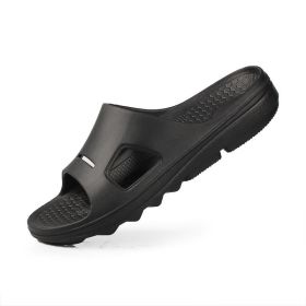 Comfortable men's cloud slippers; anti-slip bathroom sandals (Colour: Blueberry, size: 40-41)