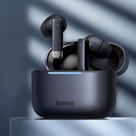 E9 Wireless Earphone Bluetooth 5.3 with 4-mics ENC True Wireless Headphone Noise Canceling Gaming Sport HiFi Earbud (Color: Black, Ships From: China)