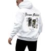 Men's Oversized Graphic Hooded Sweatshirt Letter Figure Print Hoodie Pullover Top