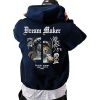 Men's Oversized Graphic Hooded Sweatshirt Letter Figure Print Hoodie Pullover Top