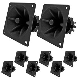 5 Core Tweeter 3.25" x 3.25" • 40W Max Component Square Driver • Piezo Horn Element Super Replacement DJ Tweeters • for Smooth Extended Frequency Resp (sku: 8PCS black)