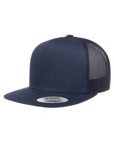 Yupoong 6006 Adult 5-Panel Classic Trucker Cap (Color: Navy, size: OS)