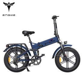 ENGWE ENGINE Pro 48V16Ah Fat Tire 750W Electric Bike Hydraulic Oil Brake Mountain Electric Bicycle (BATTERY: 750W 76AH, Colour: blue)