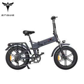 ENGWE ENGINE Pro 48V16Ah Fat Tire 750W Electric Bike Hydraulic Oil Brake Mountain Electric Bicycle (BATTERY: 750W 76AH, Colour: grey)