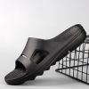 Comfortable men's cloud slippers; anti-slip bathroom sandals