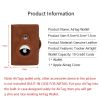 Airtag Men's Wallet New Metal Aluminum Box Case Rfid Anti-theft Swipe Credit Card Holder Genuine Leather Short Zipper Coin Purse