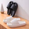 Men's cloud slippers; shower slippers in home bathroom
