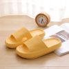 Men's cloud slippers; shower slippers in home bathroom