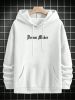Men's Oversized Graphic Hooded Sweatshirt Letter Figure Print Hoodie Pullover Top