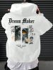 Men's Oversized Graphic Hooded Sweatshirt Letter Figure Print Hoodie Pullover Top