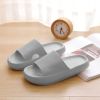 Men's cloud slippers; shower slippers in home bathroom